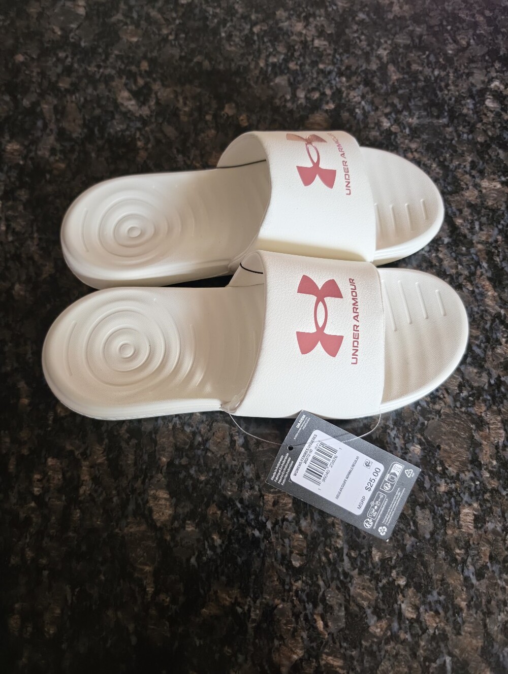 New Womens Sz 10 Under Armour Slides Sandals - Picture 3 of 5